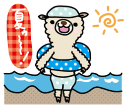 Three alpacas sticker - Greetings sticker #1920644