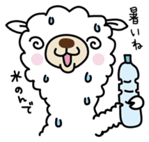 Three alpacas sticker - Greetings sticker #1920645