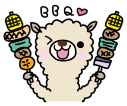Three alpacas sticker - Greetings sticker #1920646