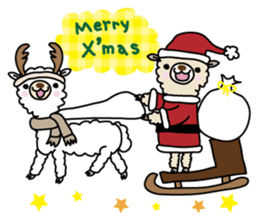 Three alpacas sticker - Greetings sticker #1920657