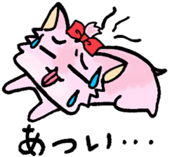 The pinky Yorkshire terrier Pink Yorkie sticker #1921159