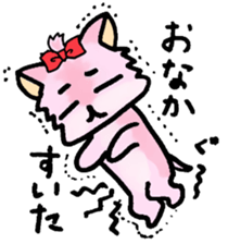 The pinky Yorkshire terrier Pink Yorkie sticker #1921172