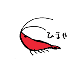 Mr Shrimp By Kaya Sticker 1921507