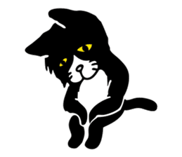 The black cat sticker #1921703