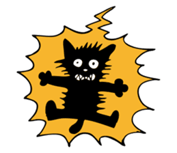 The black cat sticker #1921727