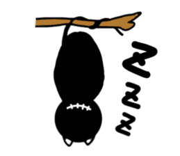 Black bogy cat sticker #1921947