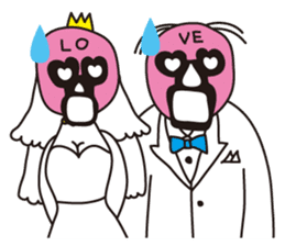 Wrestle Wedding sticker #1922309