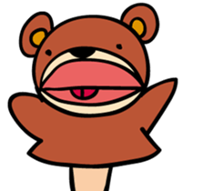 The Sticker of a hand doll sticker #1922701