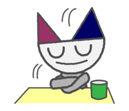 Flat Cat NORA sticker #1923148