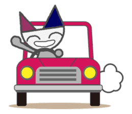 Flat Cat NORA sticker #1923152