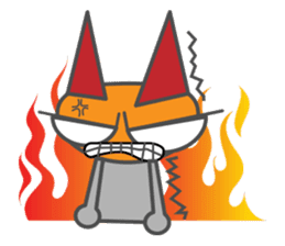 Flat Cat NORA sticker #1923153