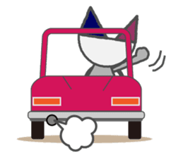 Flat Cat NORA sticker #1923155