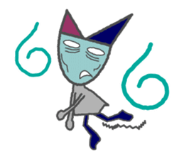 Flat Cat NORA sticker #1923159