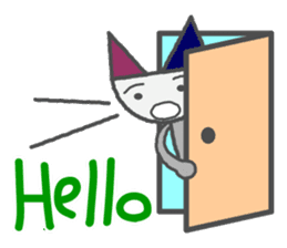 Flat Cat NORA sticker #1923161