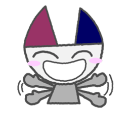 Flat Cat NORA sticker #1923165