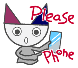 Flat Cat NORA sticker #1923170