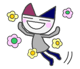 Flat Cat NORA sticker #1923174