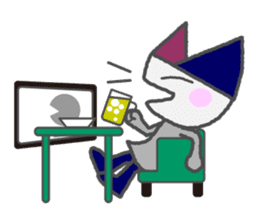 Flat Cat NORA sticker #1923176