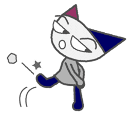 Flat Cat NORA sticker #1923179