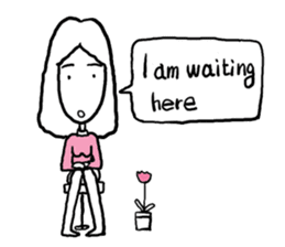 Lonely heart club English sticker #1924058