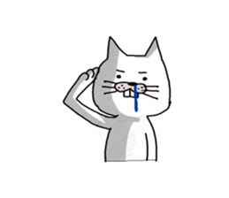 Legend of the white cat sticker #1925911