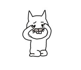 Legend of the white cat sticker #1925914