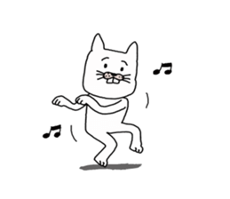 Legend of the white cat sticker #1925916