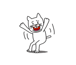 Legend of the white cat sticker #1925932