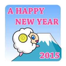 Year of the Sheep Greetings. sticker #1926143