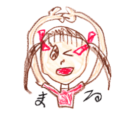 Picture of little girl sticker #1927566