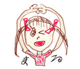 Picture of little girl sticker #1927566