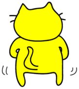 Let's play with a yellow cat sticker #1928044