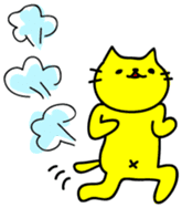 Let's play with a yellow cat sticker #1928055