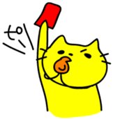 Let's play with a yellow cat sticker #1928065