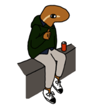 grass lizard sticker #1928223