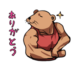 Mr.Muscle beaver sticker #1929079