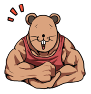 Mr.Muscle beaver sticker #1929088