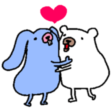 Fairy of the rabbit and bear sticker #1929307