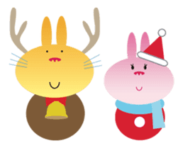 Christmas holiday of "The Rabbit" sticker #1929317