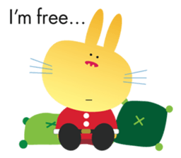 Christmas holiday of "The Rabbit" sticker #1929320