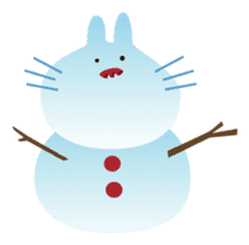 Christmas holiday of "The Rabbit" sticker #1929324