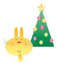 Christmas holiday of "The Rabbit" sticker #1929334