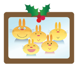 Christmas holiday of "The Rabbit" sticker #1929337