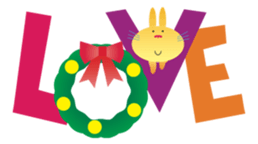 Christmas holiday of "The Rabbit" sticker #1929339