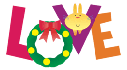 Christmas holiday of "The Rabbit" sticker #1929339