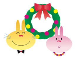 Christmas holiday of "The Rabbit" sticker #1929346