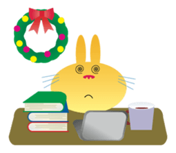 Christmas holiday of "The Rabbit" sticker #1929354