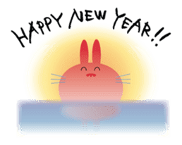 New Year of "The Rabbit" in Japan sticker #1930195