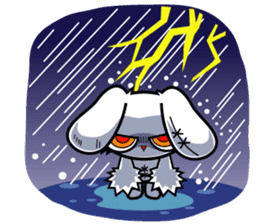 BLOODY BUNNY : 100% NO MERCY sticker #1930667