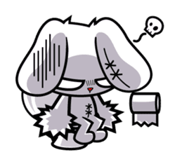 BLOODY BUNNY : 100% NO MERCY sticker #1930671